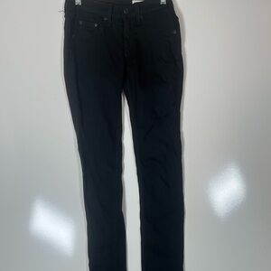 Rag &‎ Bone Women's Black Plush Stretch Legging Ankle Jeans Size 24.